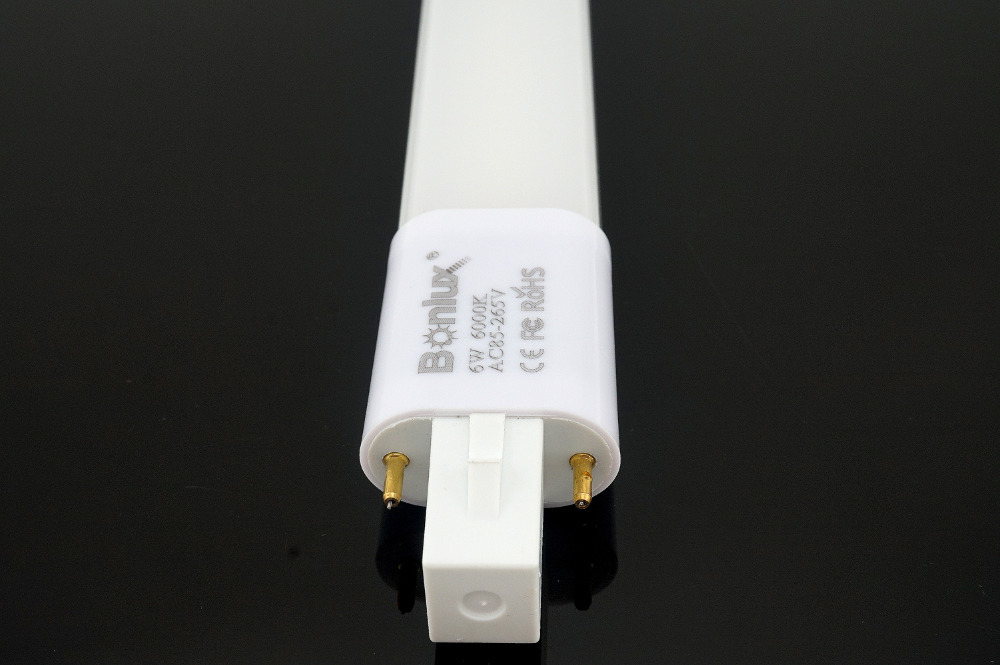6W G23 LED PL Bulb Lamp 2-Pin Base 180 Degree Beam Angle LED Horizontal Plug Down Light 13W G23 Base CFL PL Compact Fluorescent Replacement Lamp