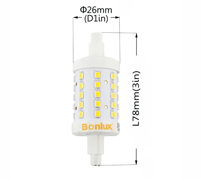 Dimmable R7S LED 78mm 118mm Light Bulb 5W 10W J78 J118 LED Corn Bulb Replace Halogen Security Floodlight 360 Degree Lighting