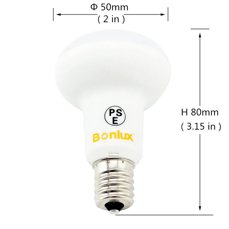 Dimmable E17 Base R16 LED Light Bulb SMD5730 5 Watts R14 Dimming Lamp 40W Halogen Bulb Replacement