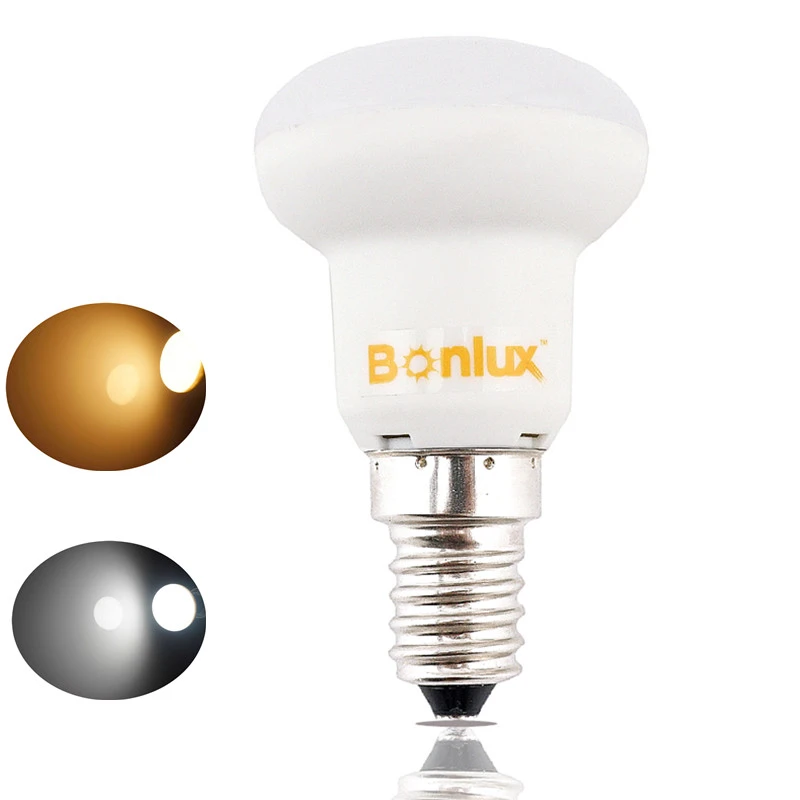 LED R39 Mini E14 Base R39 Mini Reflector Light Bulb LED 3W Mushroom Shaped R39 Ball Bulb Flood Light Bulb- Pack of 3
