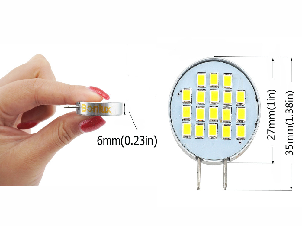 Dimmable LED G8 Bulb Light 3.5 Watts 180 Degree Beam Angle G8 Cabinet Light with 30 Watts Halogen Replacement-Pack of 4
