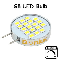 Dimmable LED G8 Bulb Light 3.5 Watts 180 Degree Beam Angle G8 Cabinet Light with 30 Watts Halogen Replacement-Pack of 4