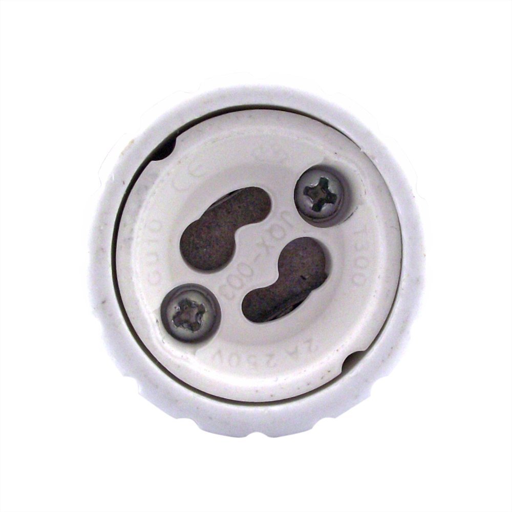 E27 to GU10 Adapter - Converts your Pin Base Fixture (E27) to Standard Screw-in Bulb Socket (10 pcs/lot, E27 - GU10)