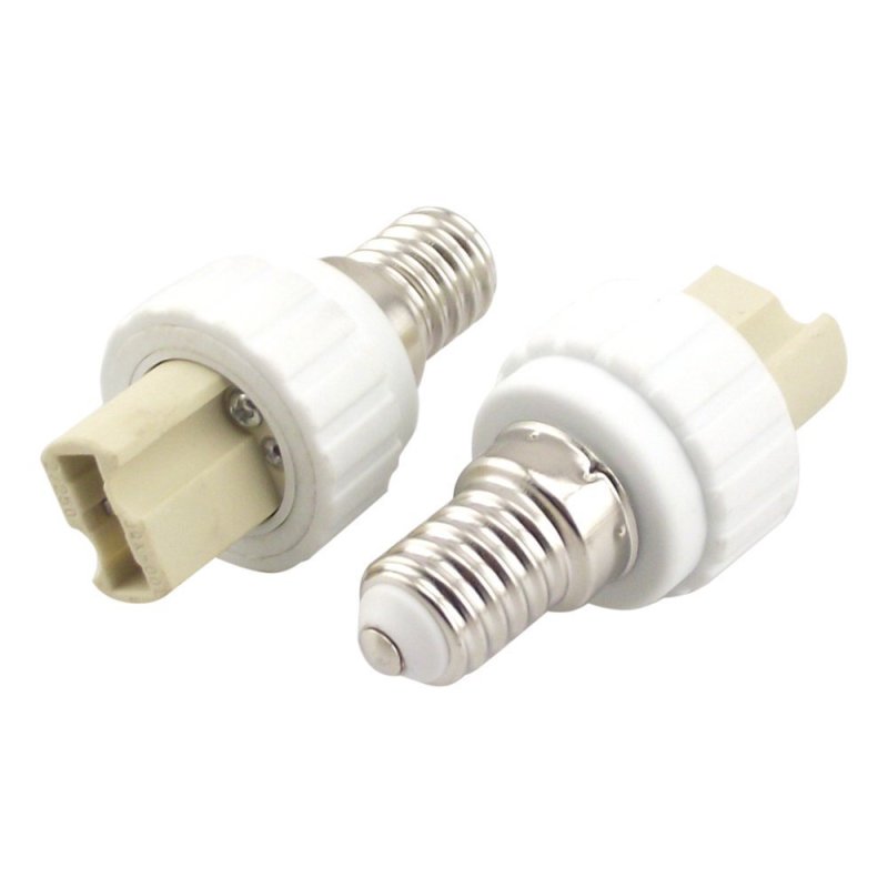 10PCS Free Shipping E14 to G9 Adapter Converter, E14 Socket Base for LED Halogen CFL Light Bulb Lamp Adapter E14 to G9