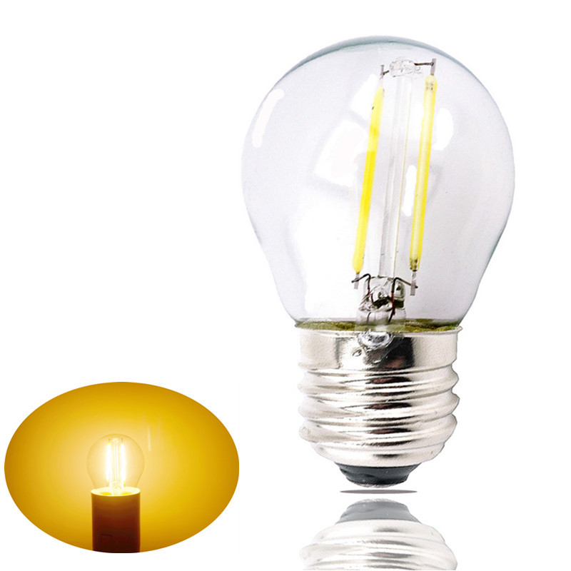 A15 Style Bulb G45 Mini LED Globe Bulb with Filament LED Tungsten Bulb 2W 4W E26 E27 Medium Screw Base 25W 40W Halogen Replace