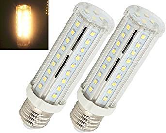 10W Medium Screw Base T10 Tubular LED Bulb  E26 E27 LED Corn Light Tubular Corn Bulb 60W Halogen E26 E27 Bulb Replacement-Pack of 2