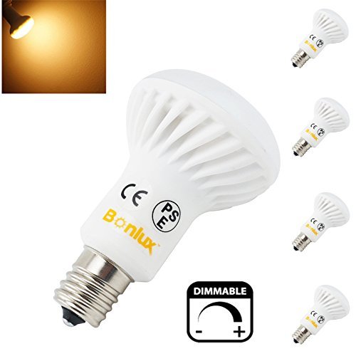 5W E17 Screw Base Dimmable LED Bulb Light R16 R14 5730 SMD LEDs Lamp wiht 40W Halogen Bulb Equivalent-Pack of 4