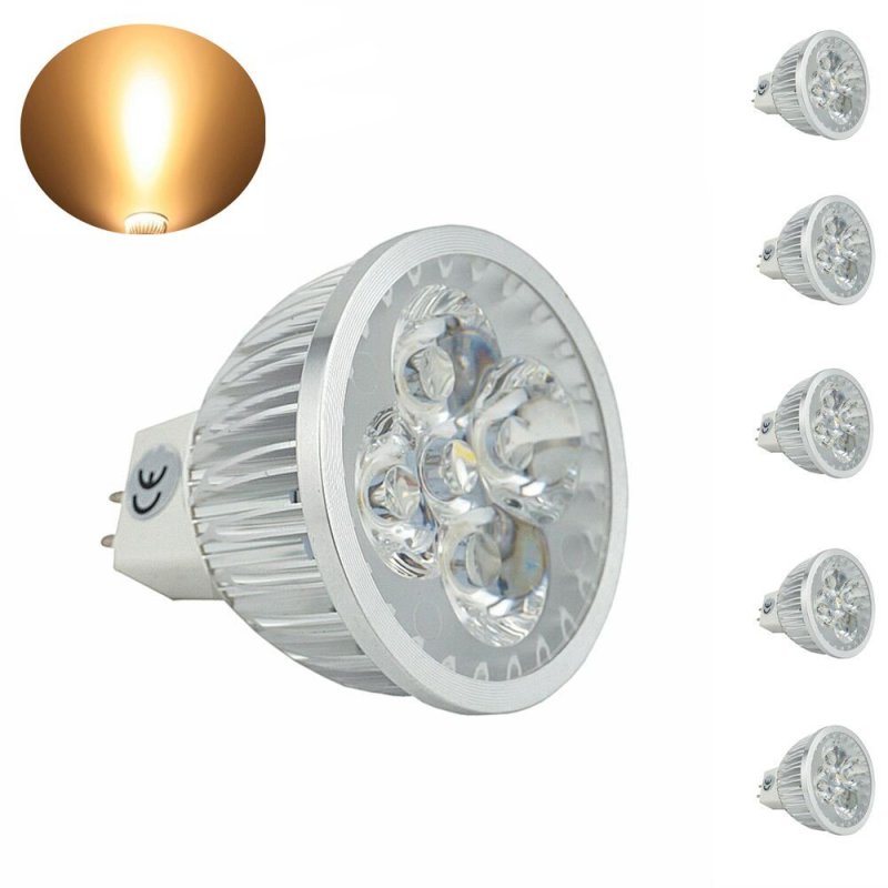 GU5.3 LED Bulb 4x1W Super Bright LED MR16 Spotlight 110V 220V  MR16 LED Bulb LED G5.3-Pack of 5