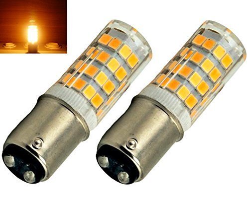 Ba15d Double Contact Bayonet Base LED Light Bulbs 110 220V 4 Watts 350lm Warm White  Cold White T3/T4/C7/S6 LED Halogen Replacement Bulb-Pack of 2