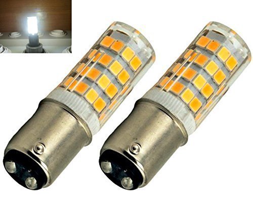 Ba15d Double Contact Bayonet Base LED Light Bulbs 110 220V 4 Watts 350lm Warm White  Cold White T3/T4/C7/S6 LED Halogen Replacement Bulb-Pack of 2