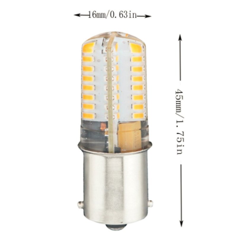 2-pack 3W 250lm DC10-20V BA15S LED Corn Light Bulbs 360 Degree Beam Angle Car Tail Turn Signal Light Bulb