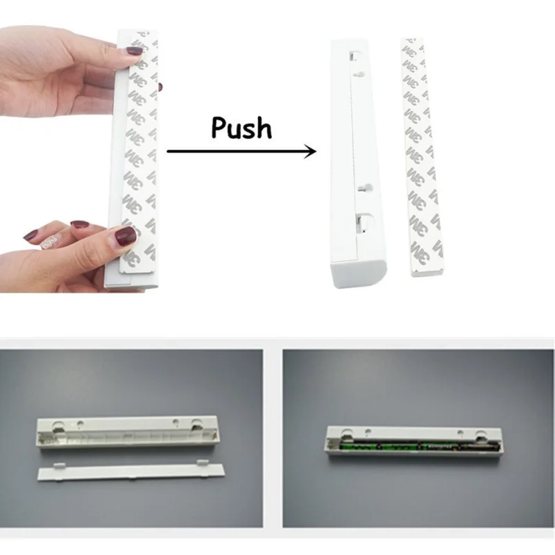 LED PIR Motion Sensor Light DIY Stick-on Anywhere Portable 10-LED Wireless Motion Sensing LED for Under Cabinet Wardrobe Drawer Bathroom Hallway