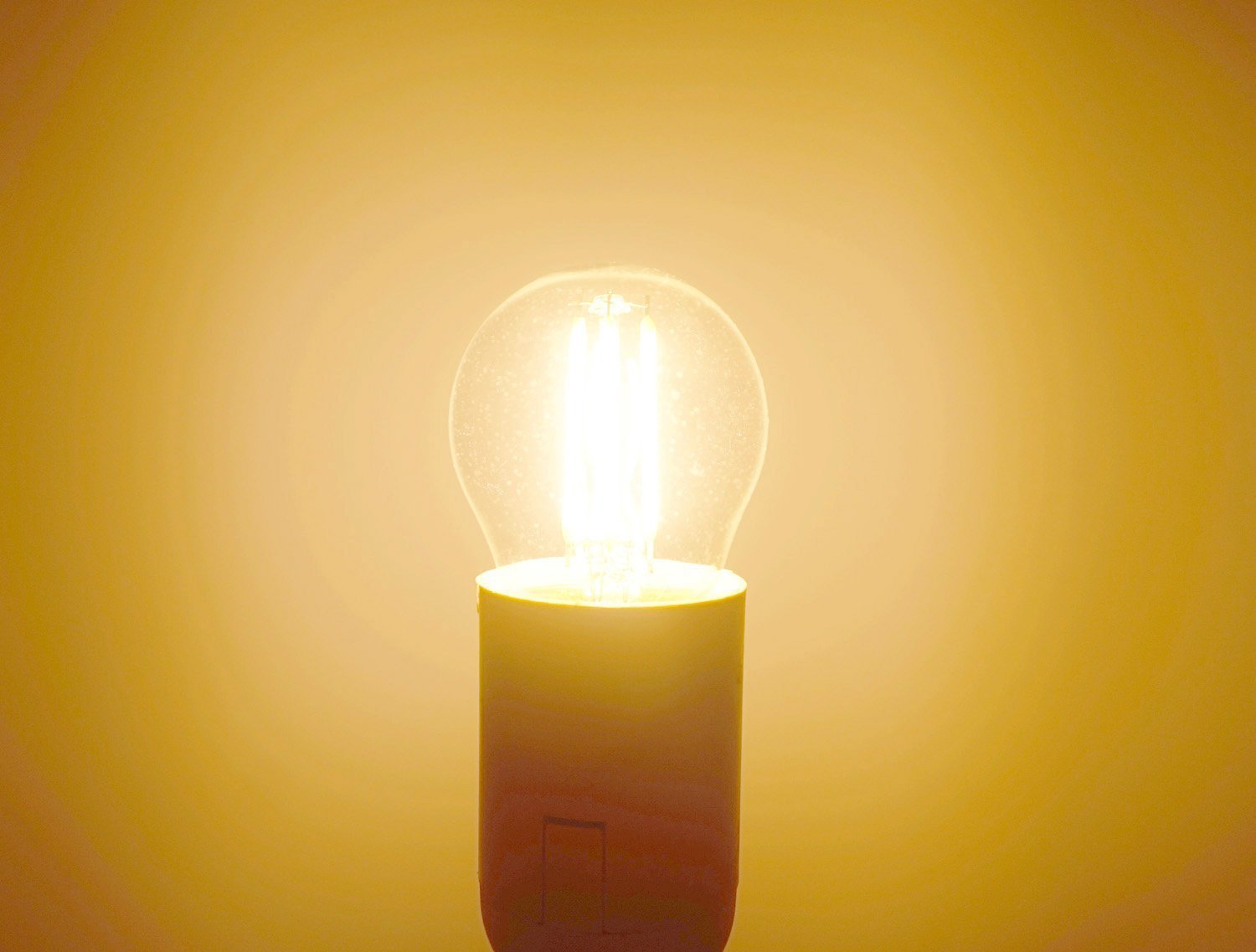 LED G45 Filament Light Bulb 4W B15 Base 220V LED Globe Ball Lamp Replae Vitange Chandelier Celling Fan Halogen Bulb-Pack of 4