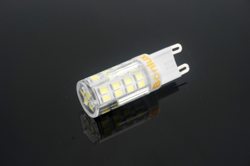 4-Packs 4W G9 LED Light Bulb Dimmable Crystal Corn Bulb 40W Halogen Equivalent G9 LED Bulb for Chandelier Lighting, Cabinet Light, Landscape Lighting