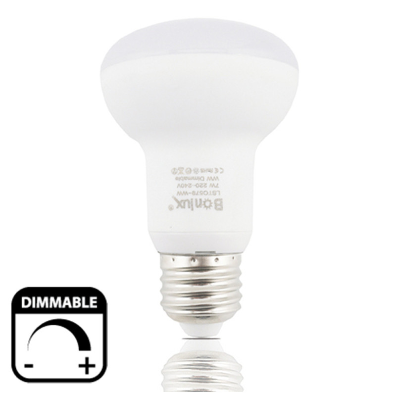 Dimmable R63 LED Light Bulb 7W Medium Screw Base E26/E27 Reflectore Light 220V LED R63 Umbrella Bulbs 60W Halogen Replacement