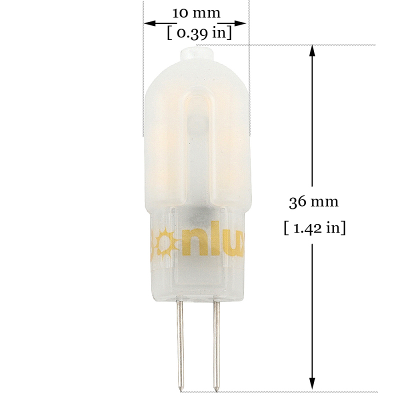 LED G4 Capsule Bi-pin Light Bulb 3W with 20-25W Halogen g4 Replacement Crystal Lighting Bulb for Cabinet Lighting-Pack of 5