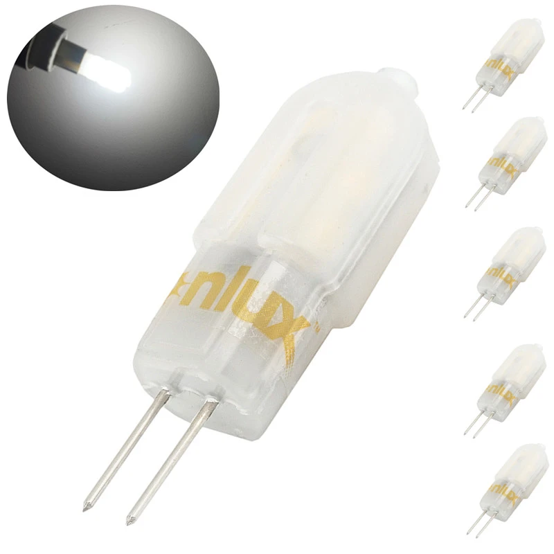 LED G4 Capsule Bi-pin Light Bulb 3W with 20-25W Halogen g4 Replacement Crystal Lighting Bulb for Cabinet Lighting-Pack of 5