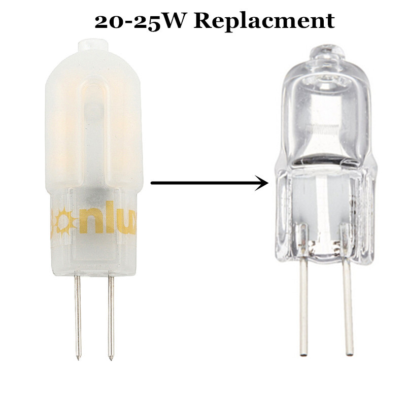 LED G4 Capsule Bi-pin Light Bulb 3W with 20-25W Halogen g4 Replacement Crystal Lighting Bulb for Cabinet Lighting-Pack of 5
