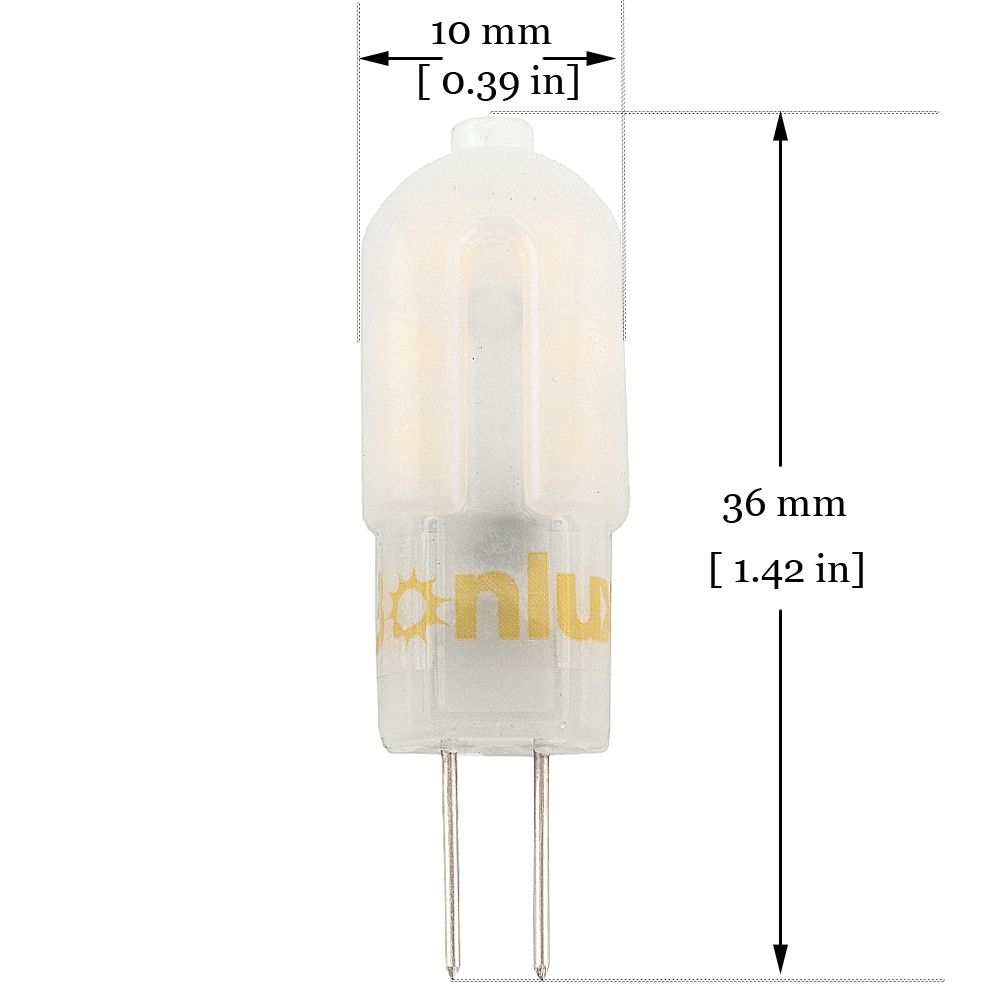 LED G4 Capsule Bi-pin Light Bulb 3W with 20-25W Halogen g4 Replacement Crystal Lighting Bulb for Cabinet Lighting-Pack of 5