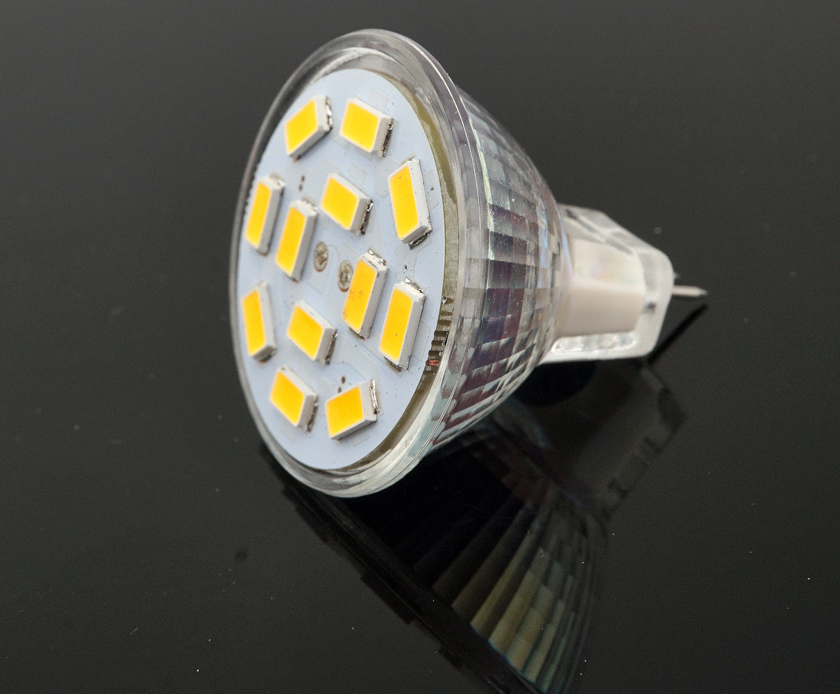 2-Packs 2W MR11 GU4 LED Bulb 12 Volt 20W Halogen Replacement 120 Degrees MR11 G4/GU4.0 LED Spot Light for Home, Landscape, Recessed, Track Lighting