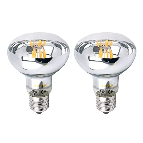 R80 E27 LED Filament Spotlight Bulb 60 Watt Downlight Replacement R80 Screw ES LED Reflector Lamp for Residential Commercial General Lighting