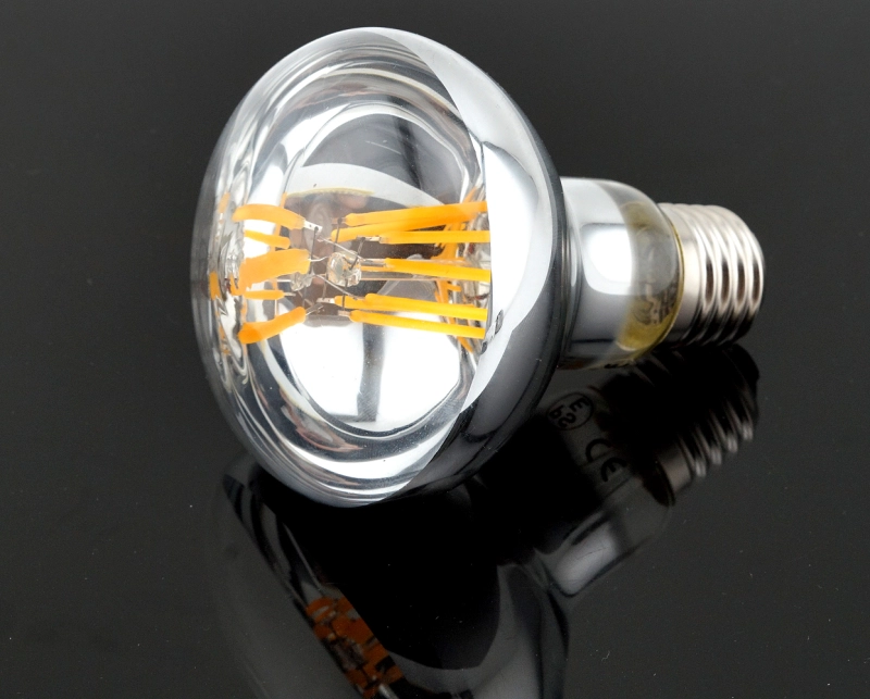 R80 E27 LED Filament Spotlight Bulb 60 Watt Downlight Replacement R80 Screw ES LED Reflector Lamp for Residential Commercial General Lighting