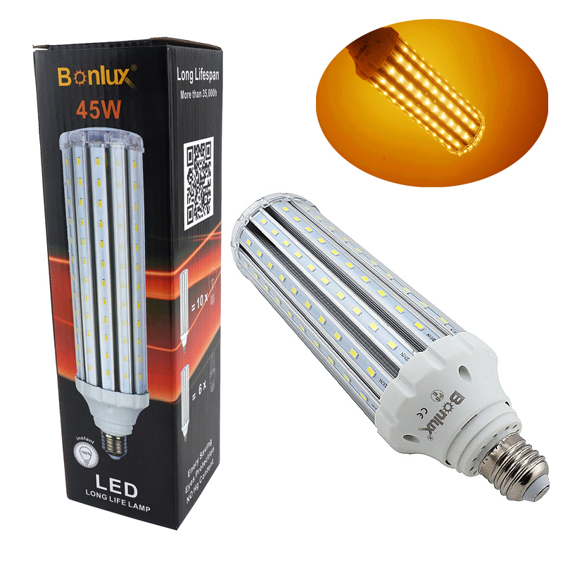 45W E26/E27 LED Corn Light Bulb 400W Halogen/150W CFL Replacement Edison Screw ES Retrofit LED Lamp for Street Light/High Bay/Low Bay/Floodlight Bulb
