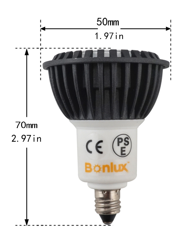LED E11 Spotlight Mini Candelabra E11 Base 5W E11 LED Recessed Bulb 45° Beam Angle 50W Halogen Replacement Bulb for Landscape Lighting (Pack of 3)