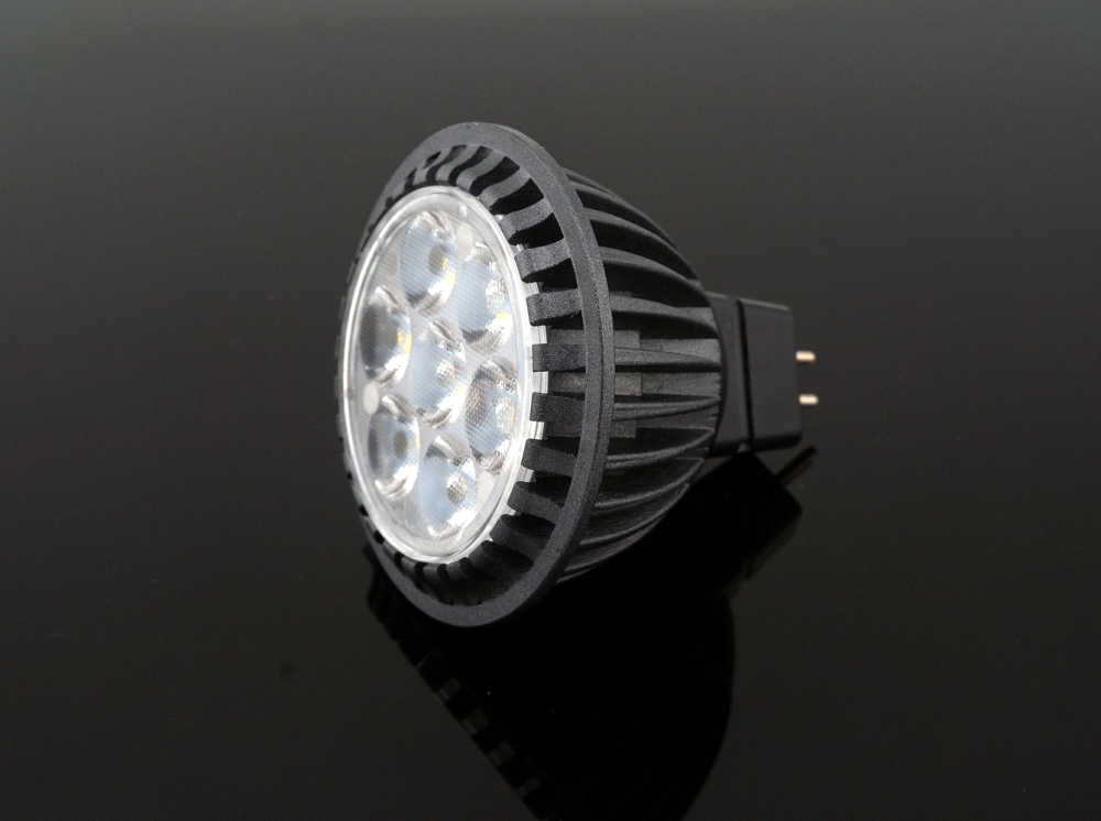 3-pack 5W LED MR16 Spotlight GU5.3 Bi-pin Base, 50W Halogen Bulbs Equivalent, 45° Beam Angle G5.3 Recessed LED Bulb for Landscape Track Lighting