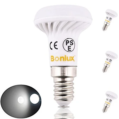 LED R39 Mini E14 Base R39 Mini Reflector Light Bulb LED 3W Mushroom Shaped R39 Ball Bulb Flood Light Bulb- Pack of 3