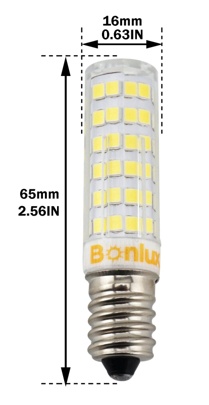 6W SES E14 LED Corn Lamp 50W Halogen Equivalent Small Edison Screw E14 LED Corn Light Bulb for Ceiling Fan, Chandelier, Indoor Decorative Lighting