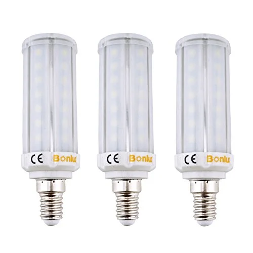3-Pack E14 LED Corn Bulb 8W 60W Incandescent Equivalent Frosted SES LED Corn Lamp for Chandelier Ceiling Wall Table Lighting Fixture