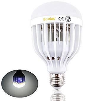 E27 LED Bug Zapper Light Bulb 10W Screw ES Base 2-in-1 Indoor Outdoor Mosquito Flies Wasps Moths Insects Zapper Killer LED UV Lamp for Home Kitchen