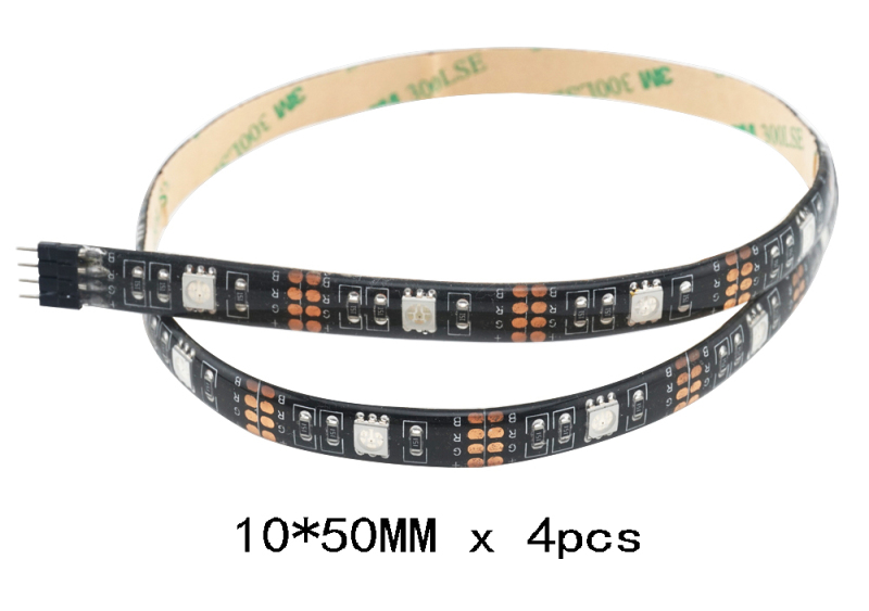 5V USB LED TV Backlight RGB Strip Light Kit with Remote Controller Multi-color 5V USB Powered Waterproof LED Flexible Strip Bias Lighting (4X 500MM)