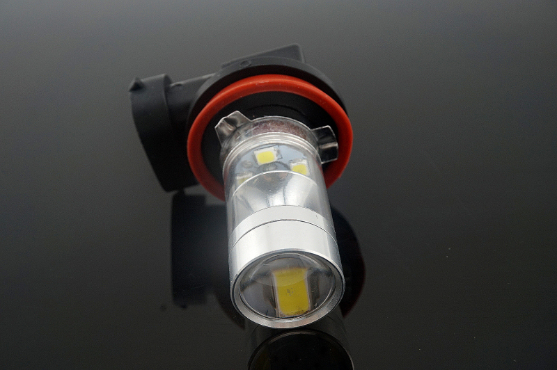 H11 H8 Day Driving LED Car Fog Light Bulbs 10-30V AC/DC DRL Daytime Running Light 6000k Super Bright White Projection Bulb (Pack of 2)