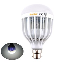B22 UV LED Bug Zapper Light Bulb BC Bayonet Cap 10W LED Indoor Outdoor Mosquito Flies Wasps Moths Insects Zapper Electric Killer Lamp for Home Kitchen