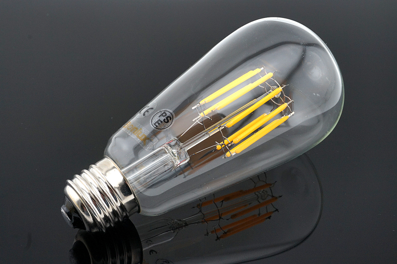 3-Pack 10W ST64 E27 LED Long Filament Bulb Edison Screw ES LED Squirrel Cage Antique Bulb 100W Incandescent Equivalent (Non-dimmable)
