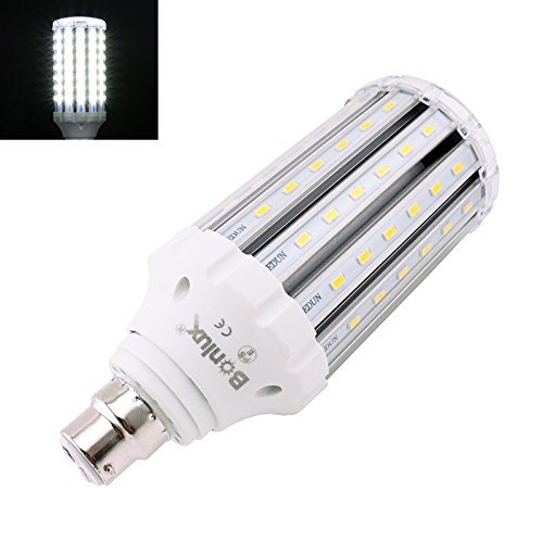 30W BC LED Corn Lamp 250W Equivalent Bayonet B22 LED Retrofit Light Bulb for Workshop Garage Barn Backyard Garden Pathway Post Street Light