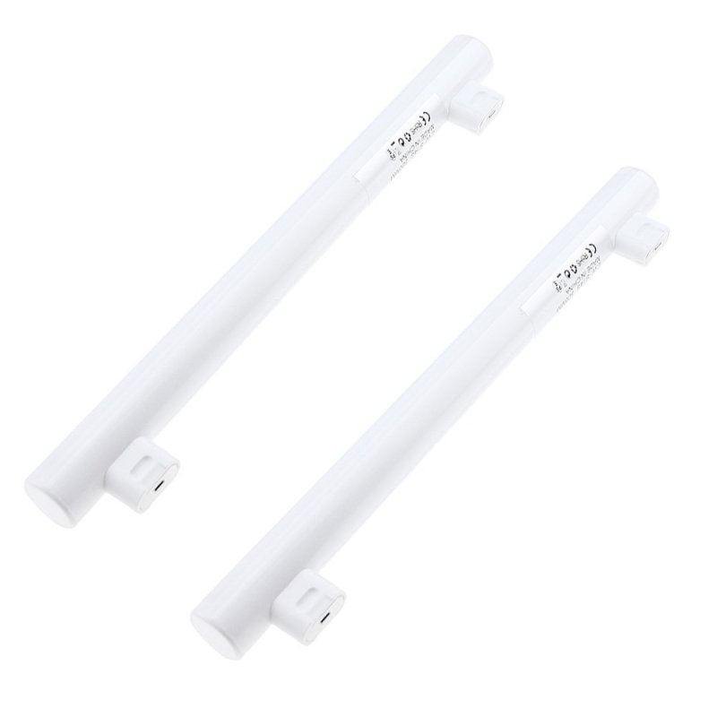 2-Pack 300mm 500mm S14S Tubular LED Light bulbs 3W 6W Tube Bulbs 25W Incandescent Replacement Strip Lamp Bulb [Energy Class A+]