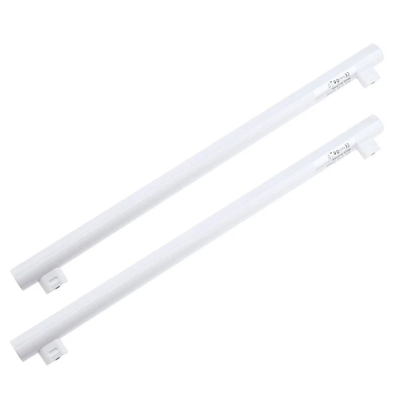 2-Pack 300mm 500mm S14S Tubular LED Light bulbs 3W 6W Tube Bulbs 25W Incandescent Replacement Strip Lamp Bulb [Energy Class A+]