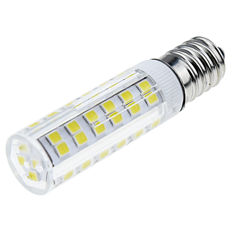 6W 120V E14 Mini LED Bulb, T3/T4 European Base Replacement Omni-directional E14 Bulb for Ceiling Fan, Chandelier, Fridge Lighting (4 pack)