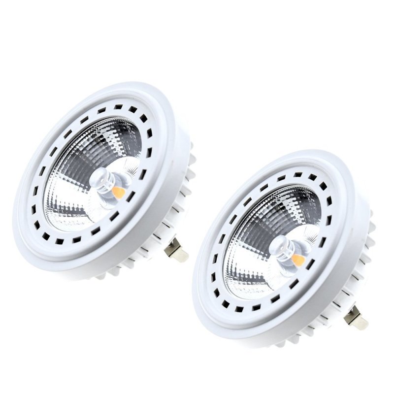 AR111 G53 15W LED Sportlight Bulb 1200Lm AC/DC 12V Docorative LED Light Bulb Industrial and Commercial Area Lighting (2-Pack)