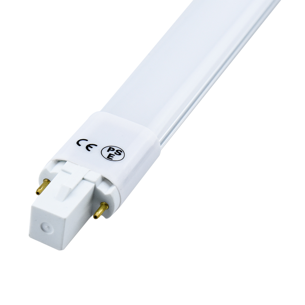 2-pack 8W G23 2-Pin LED Bulb 180 Degrees 18W Compact Fluorescent Lamp Equivalent Horizontal Plug G23 LED PL Retrofit Lamps (Remove/bypass the Ballast)