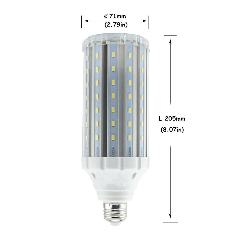 Led Corn Light Bulb 35W Medium Screw Base E26/E27 Garage Bay Led Lighting Outdoor Street Light CFL Replacement, (Remove or Bypass Ballast)