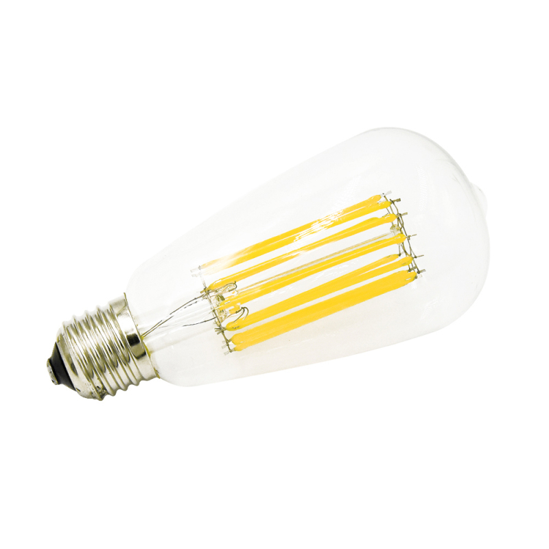 LED Filament Bulbs Edison Bulb ST64 12W Antique LED Bulb Medium Screw E26/E27 Pendant Lighting 120W Incandescent Bulb, Non-Dimmable(3-pack)