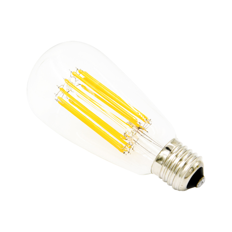 LED Filament Bulbs Edison Bulb ST64 12W Antique LED Bulb Medium Screw E26/E27 Pendant Lighting 120W Incandescent Bulb, Non-Dimmable(3-pack)