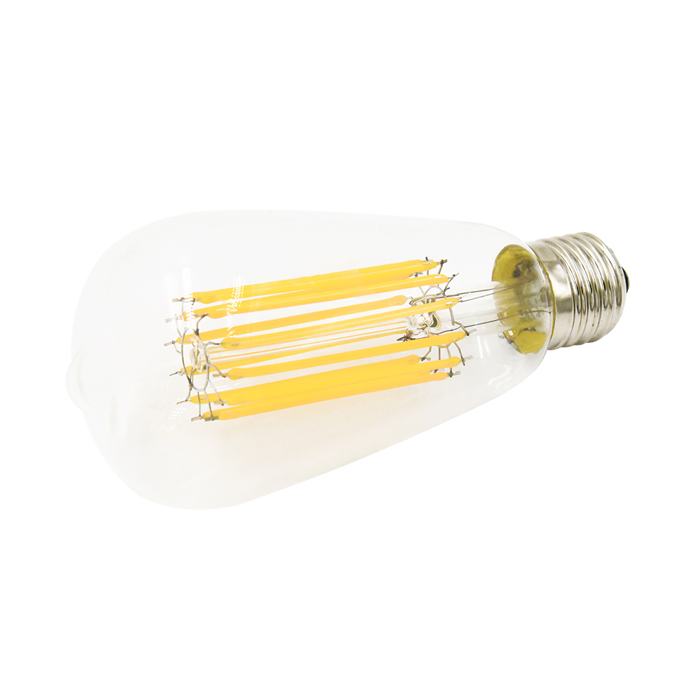 LED Filament Bulbs Edison Bulb ST64 12W Antique LED Bulb Medium Screw E26/E27 Pendant Lighting 120W Incandescent Bulb, Non-Dimmable(3-pack)