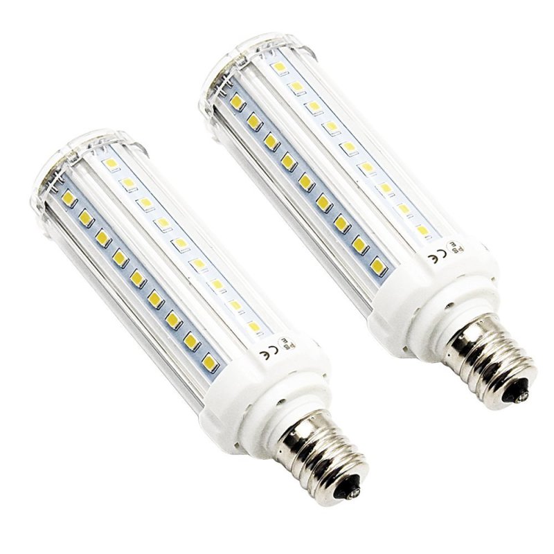 E17 Corn Light LED Bulb 10W Intermediate Base LED Dayligt 6000K Bulb Garage Factory Celling Light, Non-Dimmable (2-Pack)