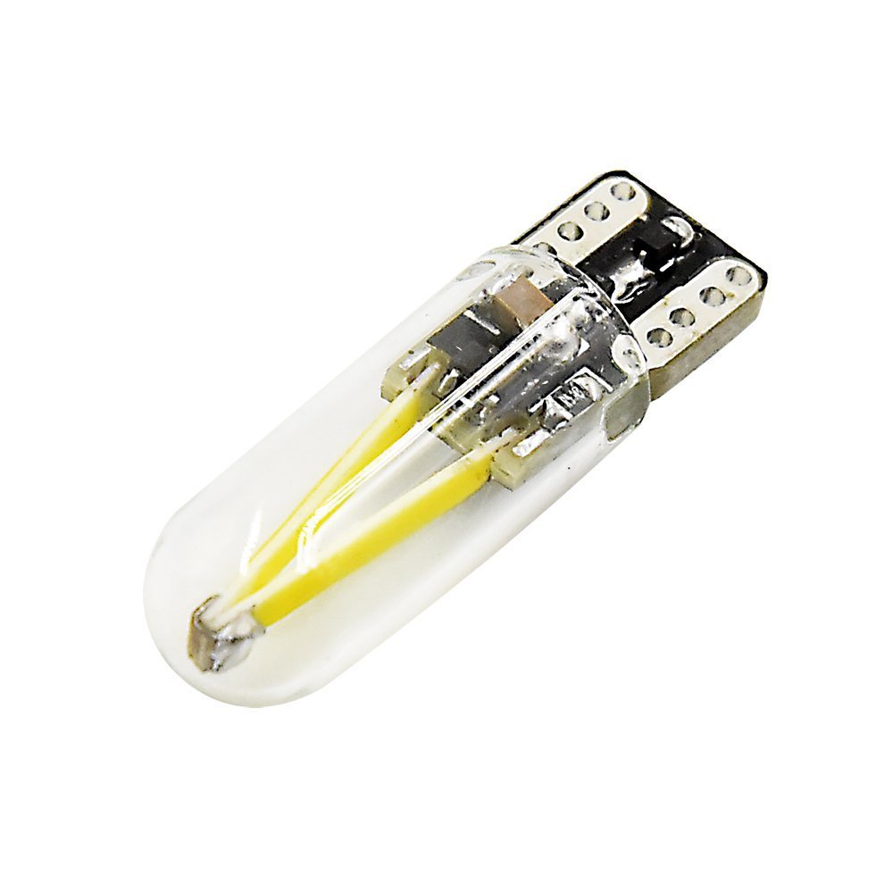 T10 194 Car RV Landscaping COB LED 1.5W Ice Blue 12V AC/DC LED Interior Lights for 194 T10 Wedge Replacement (6-Pack)