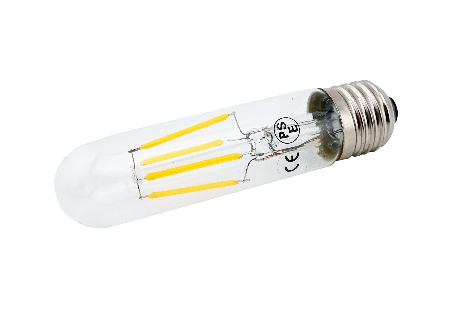 T10 E27 LED Tubular Filament Bulb 4W Edison Vintage Retro Lamp AC 120V/ 220V for Display Cabinet Showcase Desk Light